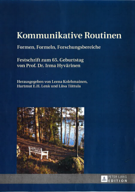 Cover Festschrift Irma Hyv&auml;rinen